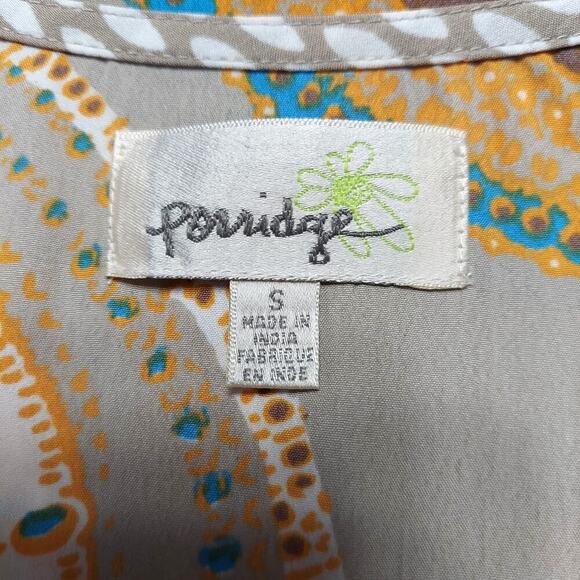 Anthropologie Porridge Women's Mixed Media Boho Sleeveless Blouse - Picture 5 of 7